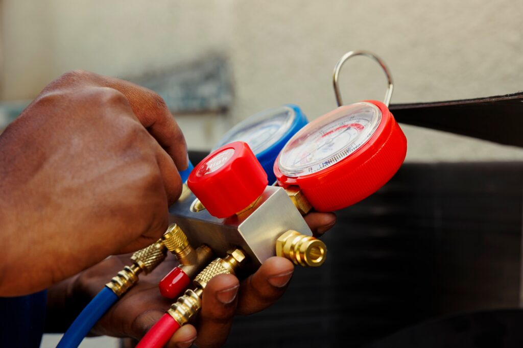 Hvac system benchmarking tool, close up